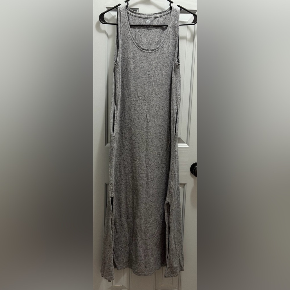 Free Fly Bamboo Heritage Midi Sleeveless Dress Women’s Small Heather Flint Gray